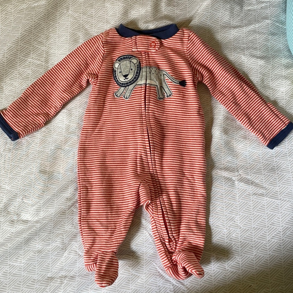 lion footie jammies